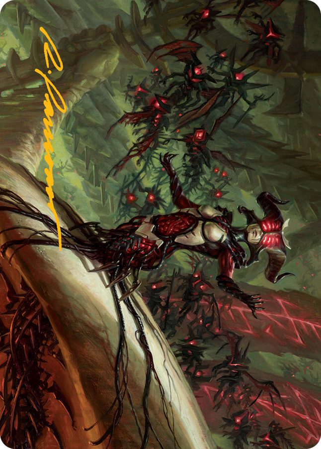 Sheoldred Art Card (Gold-Stamped Signature) [March of the Machine Art Series] | Good Games Adelaide SA