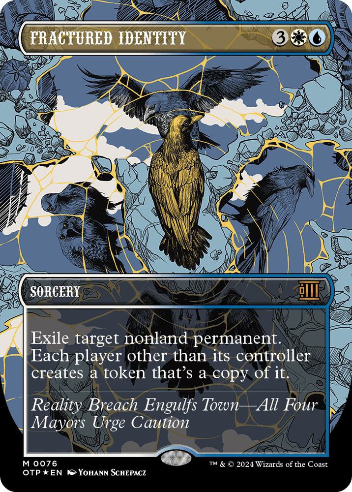Fractured Identity 76 (Outlaws of Thunder Junction: Breaking News)  - Foil | Good Games Adelaide SA