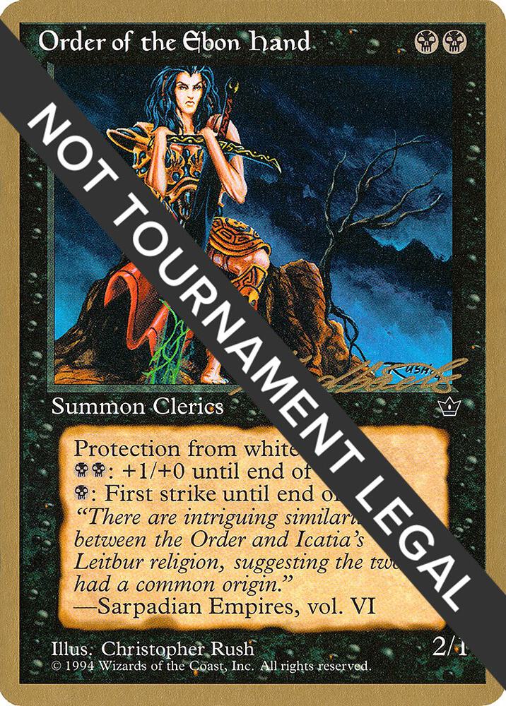 Order of the Ebon Hand Rush 1996 Leon Lindback FEM  (World Championship Decks)  | Good Games Adelaide SA