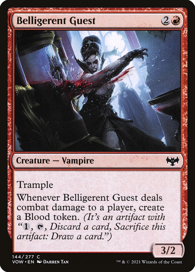 Belligerent Guest 144 (Innistrad: Crimson Vow)  | Good Games Adelaide SA