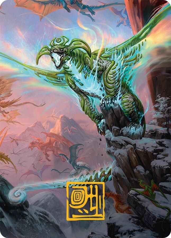 Ureni of the Unwritten Art Card 51 54 Gold Stamped Signature 51 (Art Series: Tarkir: Dragonstorm)  | Good Games Adelaide SA