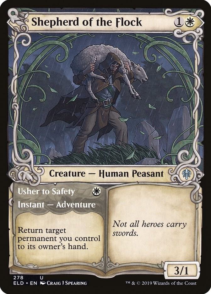 Shepherd of the Flock // Usher to Safety 278 (Throne of Eldraine)  | Good Games Adelaide SA