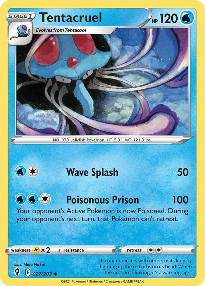 Tentacruel 027/203 (SWSH07: Evolving Skies)  | Good Games Adelaide SA