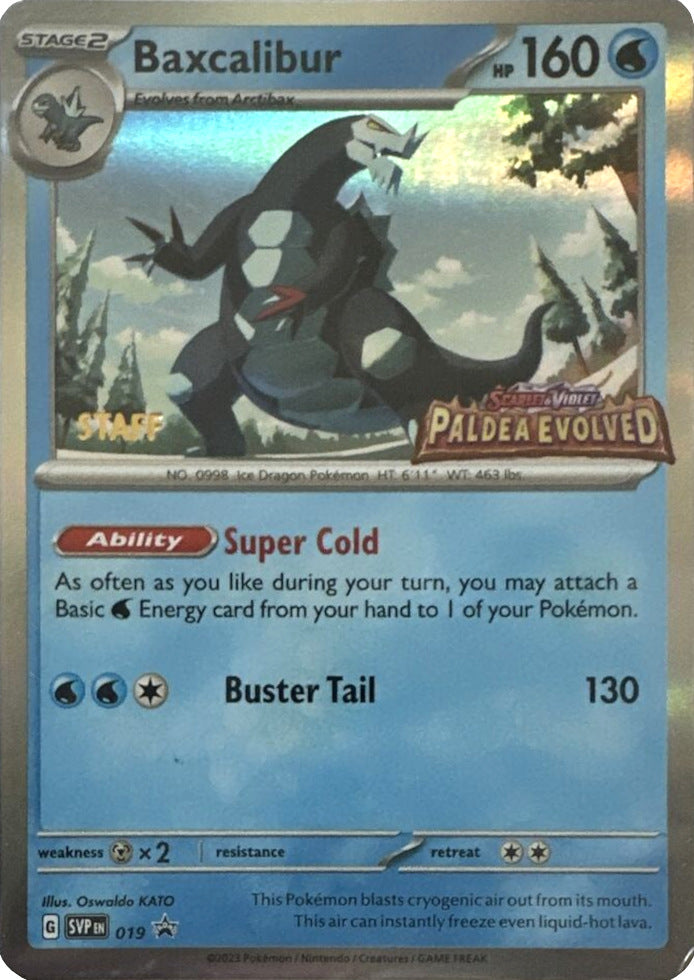 Baxcalibur (019) (Staff) [Scarlet & Violet: Black Star Promos] | Good Games Adelaide SA