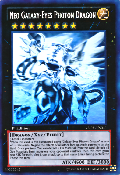 Neo Galaxy-Eyes Photon Dragon [GAOV-EN041] Ghost Rare | Good Games Adelaide SA