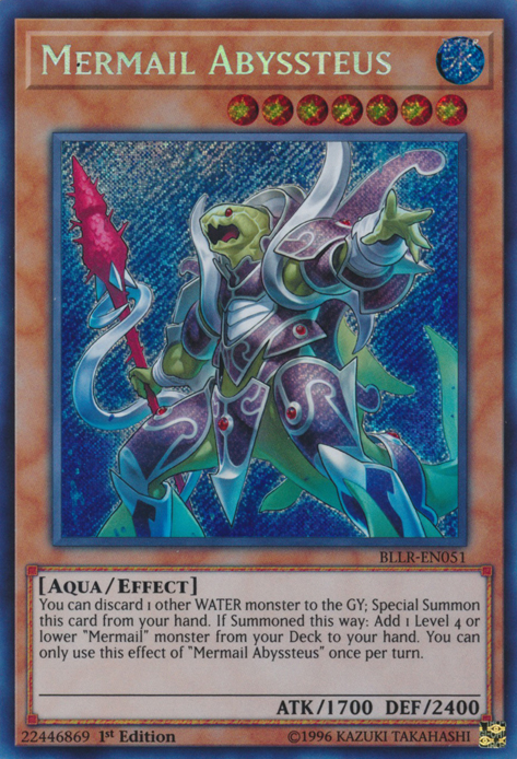 Mermail Abyssteus [BLLR-EN051] Secret Rare | Good Games Adelaide SA
