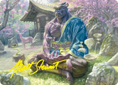 Kosei, Penitent Warlord Art Card (Gold-Stamped Signature) [Kamigawa: Neon Dynasty Art Series] | Good Games Adelaide SA