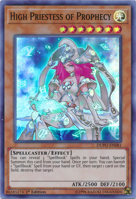 High Priestess of Prophecy [DUPO-EN081] Ultra Rare | Good Games Adelaide SA