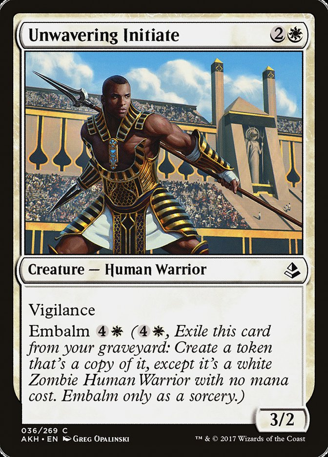 Unwavering Initiate 36 (Amonkhet)  - Foil | Good Games Adelaide SA