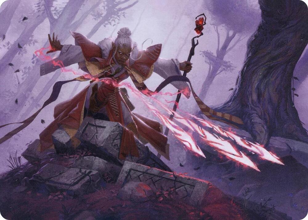 Magic Missile Art Card 48 (Art Series: Adventures in the Forgotten Realms)  | Good Games Adelaide SA