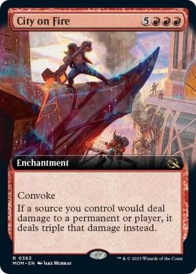 City on Fire 363 (March of the Machine)  - Extended Art Foil | Good Games Adelaide SA