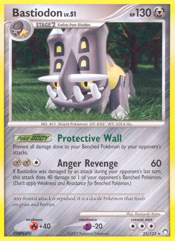 Bastiodon (21/123) (Theme Deck Exclusive) [Diamond & Pearl: Mysterious Treasures] | Good Games Adelaide SA