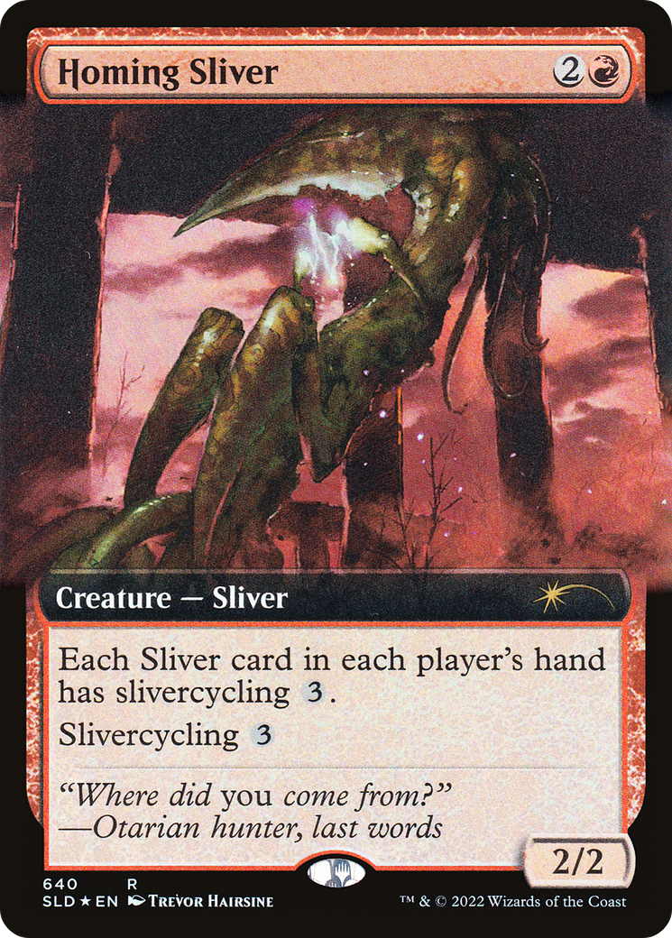 Homing Sliver (Extended Art) [Secret Lair Drop Promos] | Good Games Adelaide SA