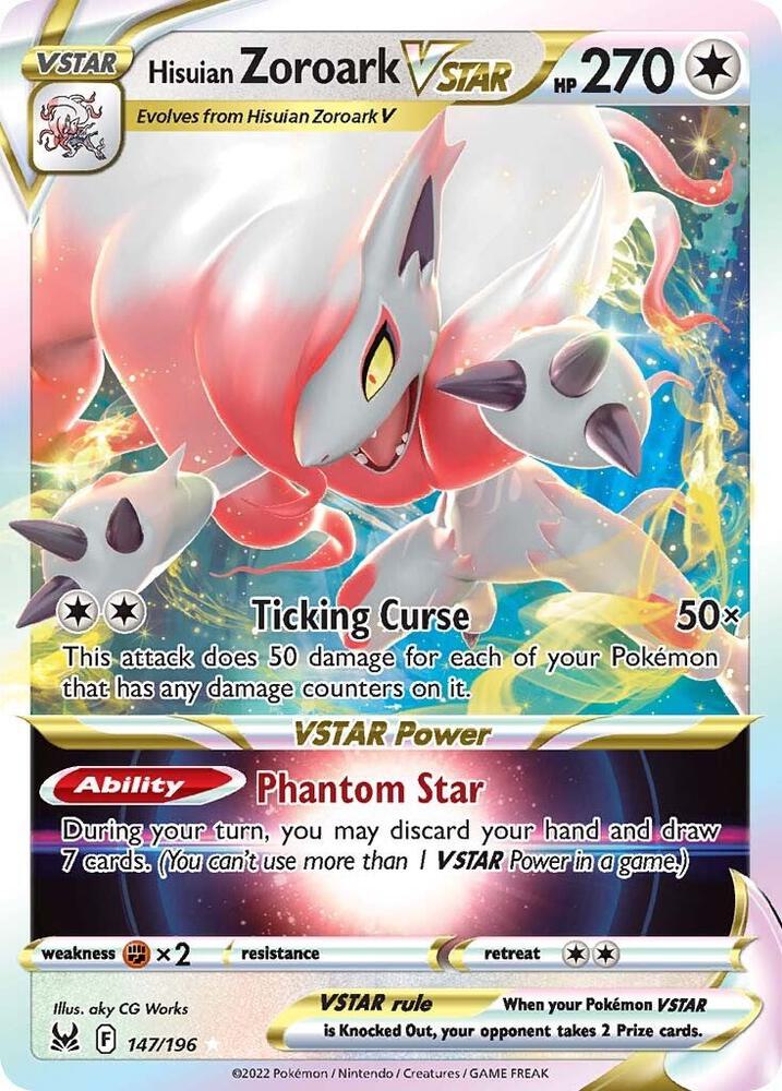 Hisuian Zoroark VSTAR 147/196 (SWSH11: Lost Origin)  - Holofoil | Good Games Adelaide SA