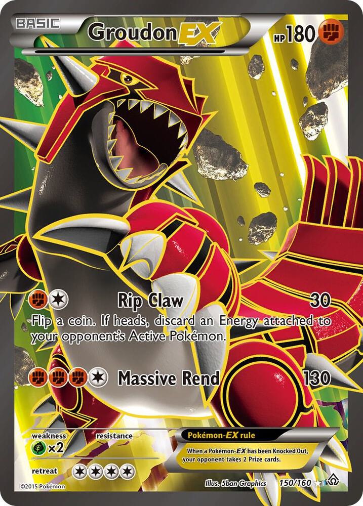 Groudon EX Full Art 150/160 (XY - Primal Clash)  - Holofoil | Good Games Adelaide SA