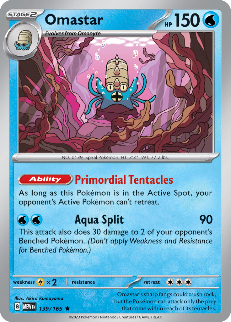 Omastar (139/165) [Scarlet & Violet: 151] | Good Games Adelaide SA