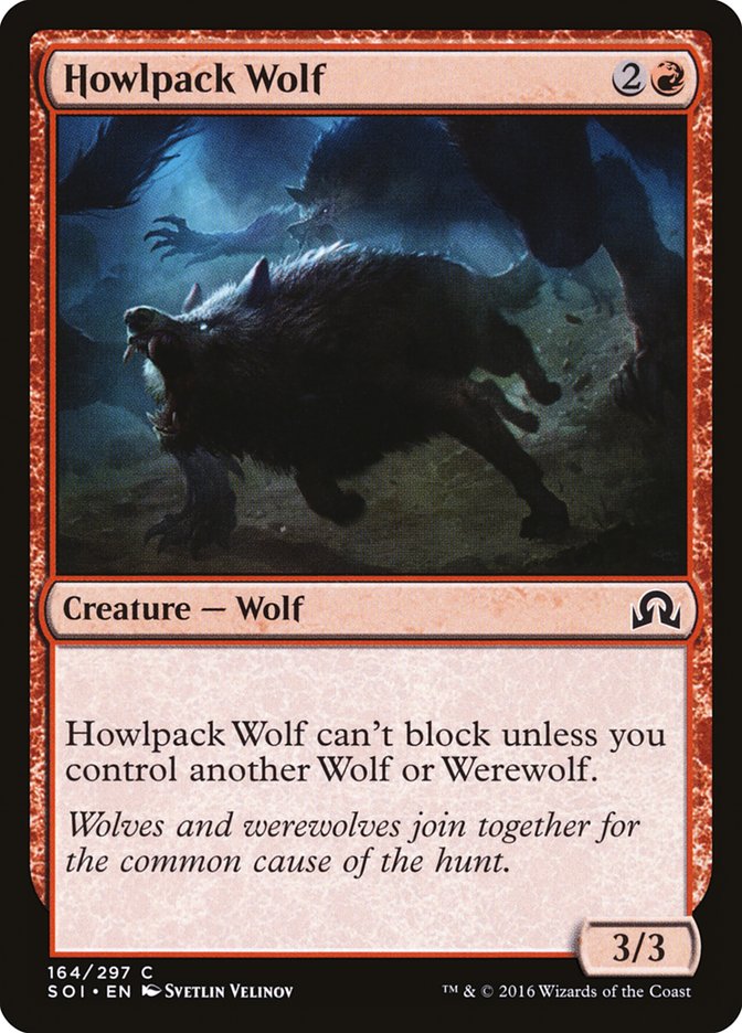 Howlpack Wolf 164 (Shadows over Innistrad)  | Good Games Adelaide SA