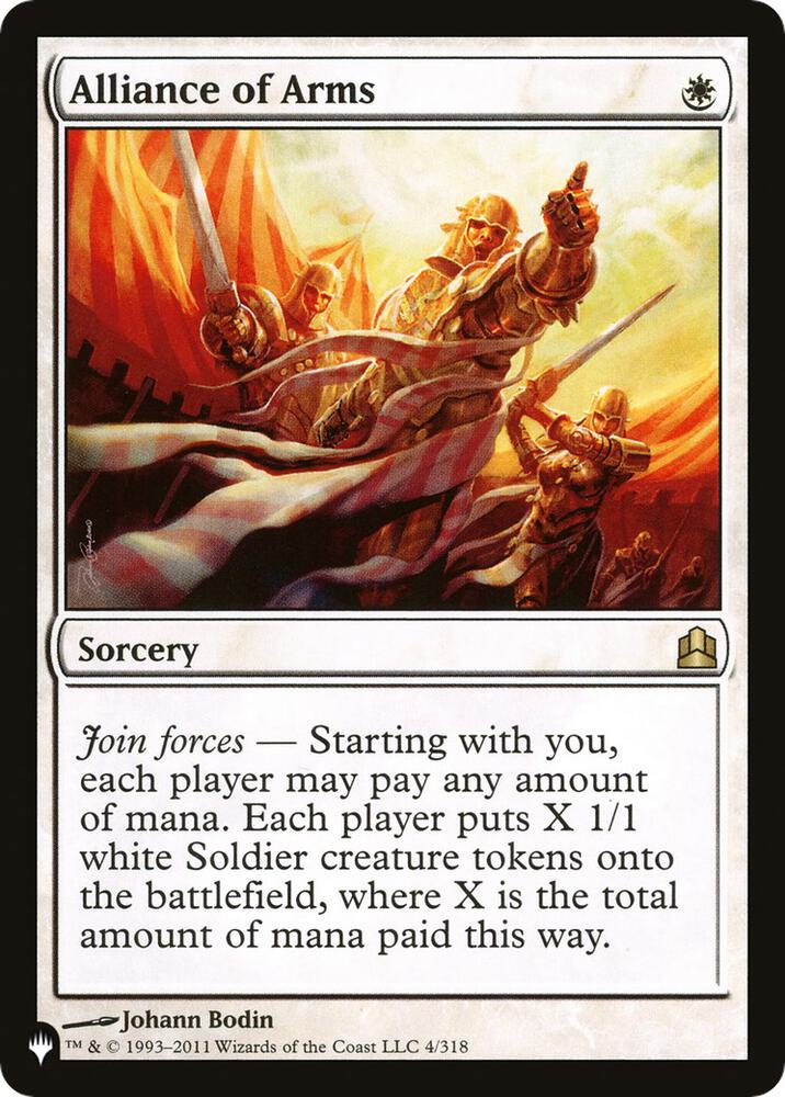 Alliance of Arms 4/318 (The List Reprints)  | Good Games Adelaide SA