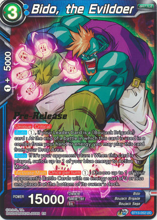 Bido, the Evildoer (BT13-052) [Supreme Rivalry Prerelease Promos] | Good Games Adelaide SA