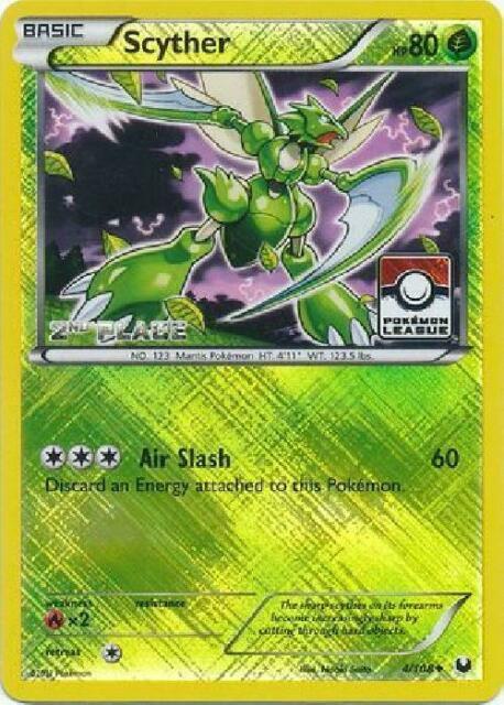 Scyther 4 108 Pokemon League 2nd Place 004/108 (League & Championship Cards)  - Reverse Holofoil | Good Games Adelaide SA