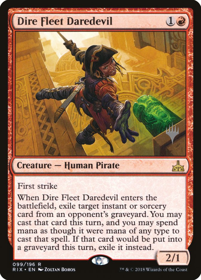 Dire Fleet Daredevil [Rivals of Ixalan Promos] | Good Games Adelaide SA