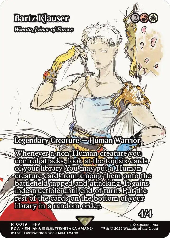 Bartz Klauser Winota Joiner of Forces  19/0 (FINAL FANTASY: Through the Ages)  - Showcase Foil | Good Games Adelaide SA