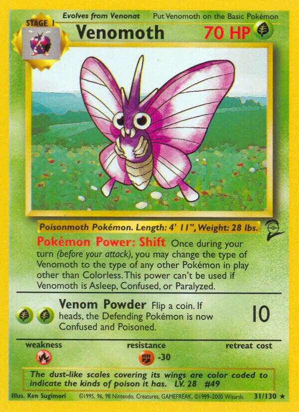 Venomoth 031/130 (Base Set 2)  | Good Games Adelaide SA