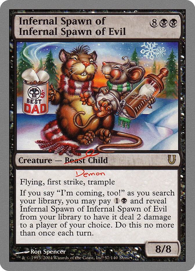 Infernal Spawn of Infernal Spawn of Evil 57 (Unhinged)  - Foil | Good Games Adelaide SA