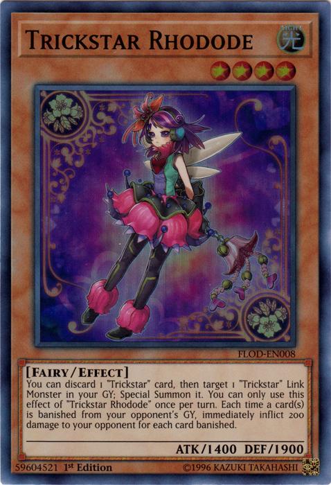 Trickstar Rhodode [FLOD-EN008] Super Rare | Good Games Adelaide SA