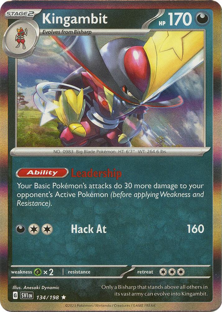 Kingambit 134/198 (SV01: Scarlet & Violet Base Set)  - Holofoil | Good Games Adelaide SA