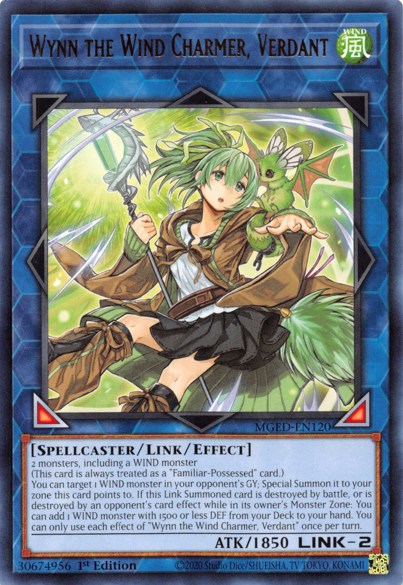 Wynn the Wind Charmer, Verdant [MGED-EN120] Rare | Good Games Adelaide SA