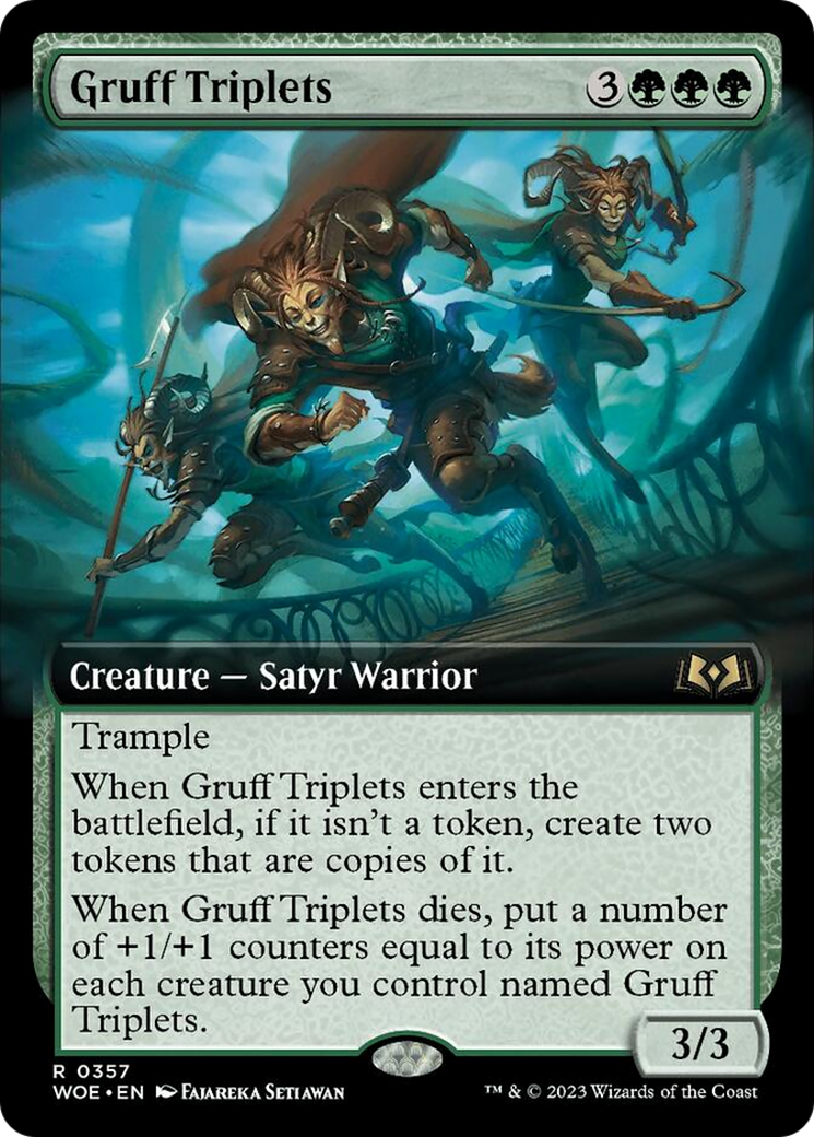 Gruff Triplets (Extended Art) [Wilds of Eldraine] | Good Games Adelaide SA