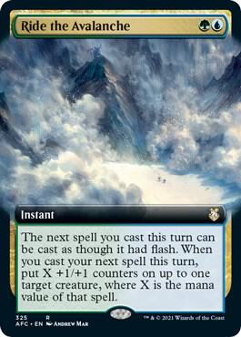 Ride the Avalanche Extended Art 325 (Commander: Adventures in the Forgotten Realms)  | Good Games Adelaide SA