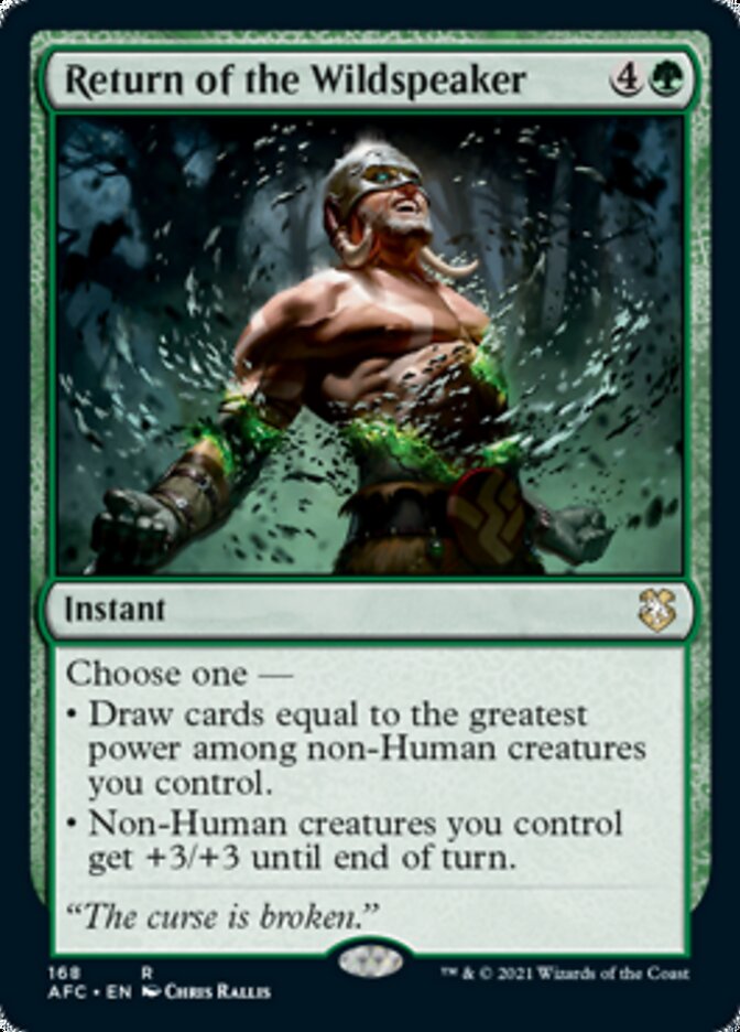 Return of the Wildspeaker [Dungeons & Dragons: Adventures in the Forgotten Realms Commander] | Good Games Adelaide SA