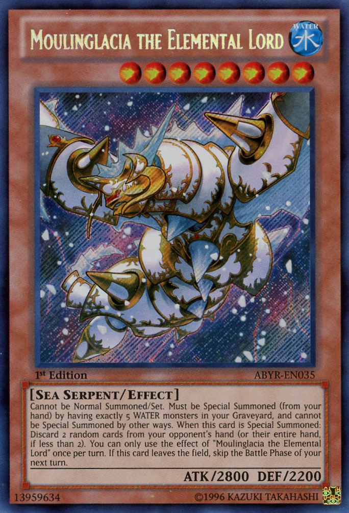Moulinglacia the Elemental Lord [ABYR-EN035] Secret Rare | Good Games Adelaide SA