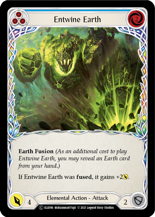Entwine Earth (Blue) [U-ELE096] Unlimited Rainbow Foil | Good Games Adelaide SA