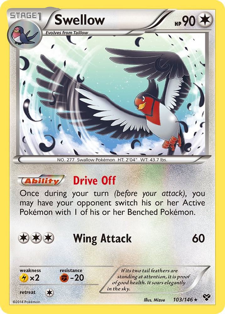 Swellow 103/146 (XY Base Set)  | Good Games Adelaide SA