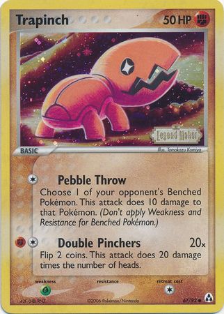 Trapinch (67/92) (Stamped) [EX: Legend Maker] | Good Games Adelaide SA