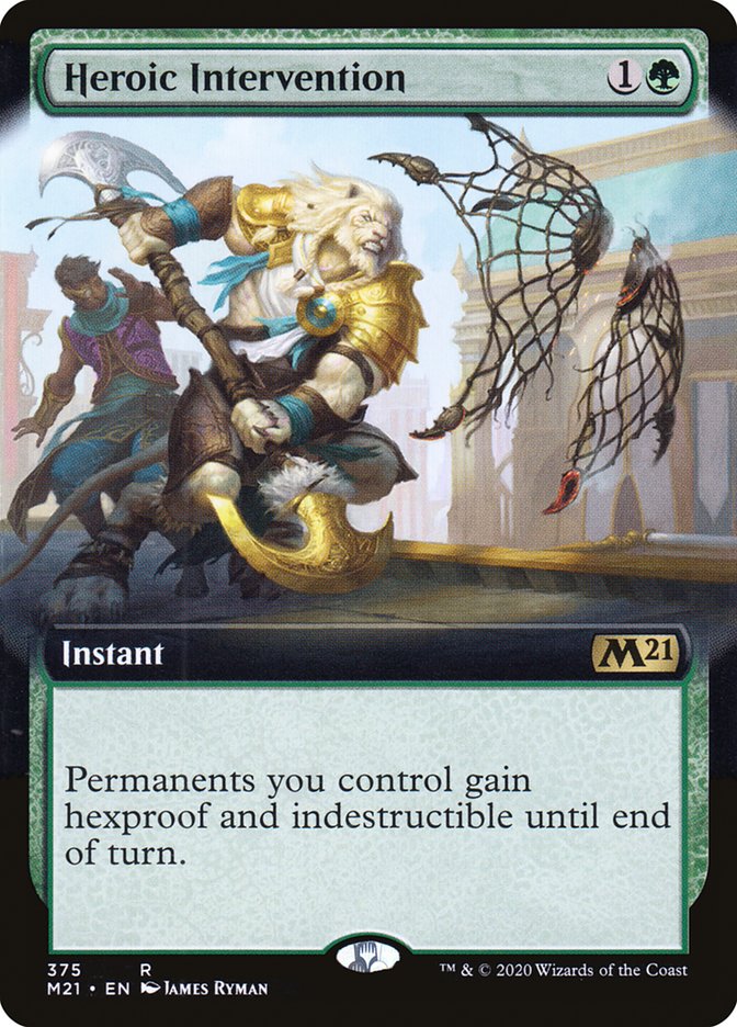 Heroic Intervention (Extended Art) [Core Set 2021] | Good Games Adelaide SA