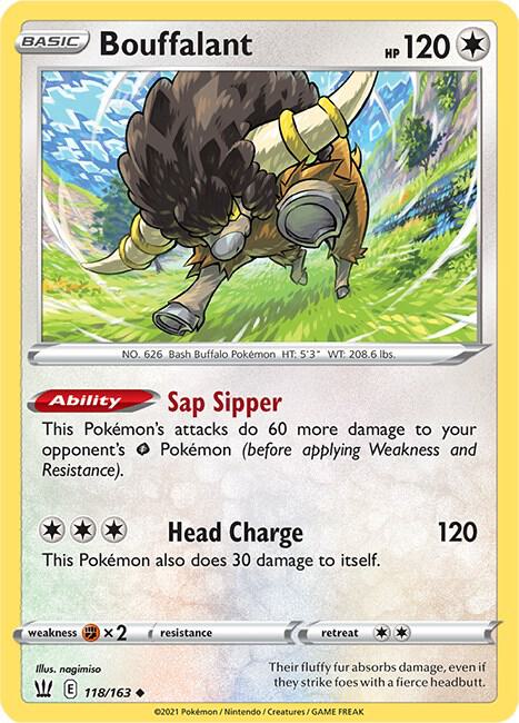 Bouffalant 118/163 (SWSH05: Battle Styles)  | Good Games Adelaide SA