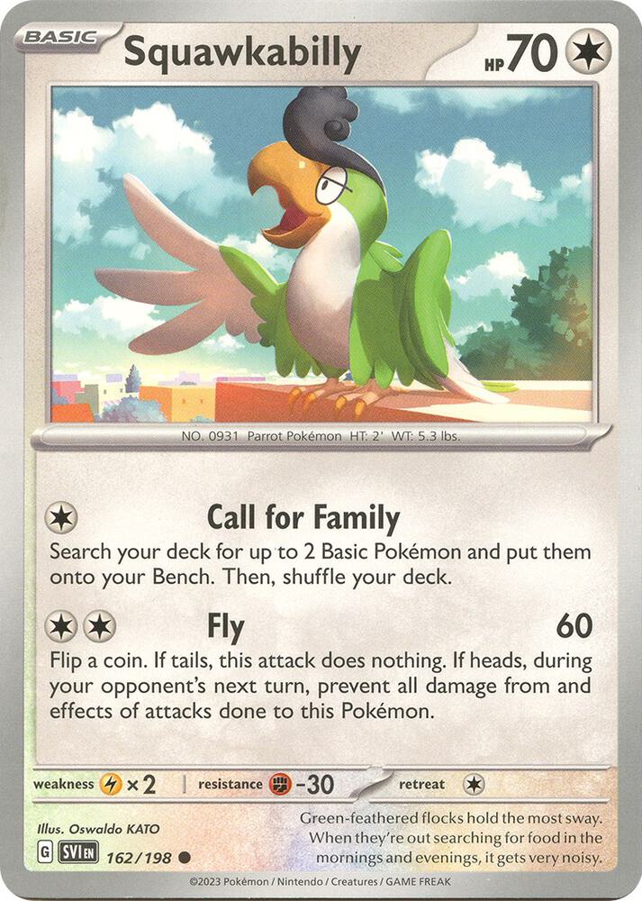 Squawkabilly 162/198 (SV01: Scarlet & Violet Base Set)  | Good Games Adelaide SA