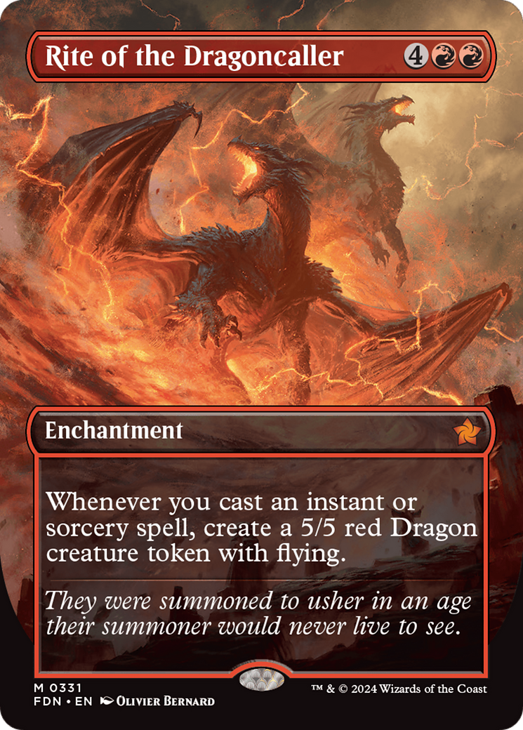 Rite of the Dragoncaller (Borderless) [Foundations] | Good Games Adelaide SA