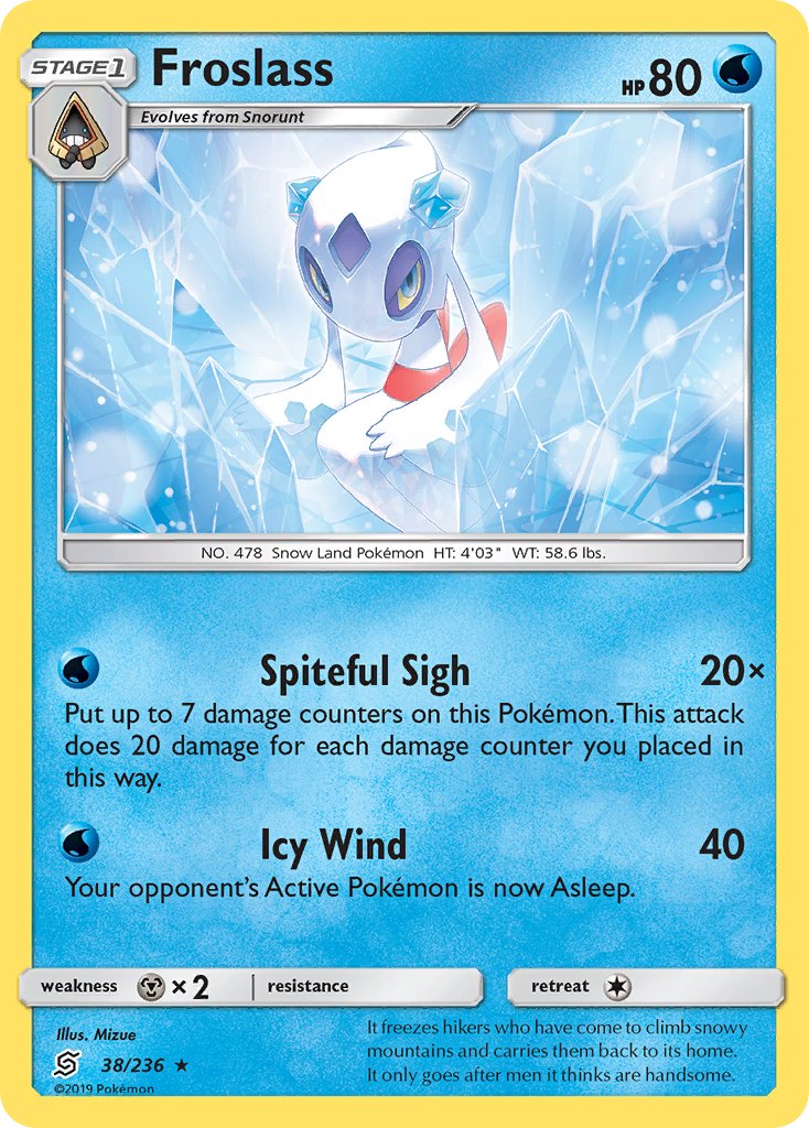 Froslass (38/236) (Theme Deck Exclusive) [Sun & Moon: Unified Minds] | Good Games Adelaide SA