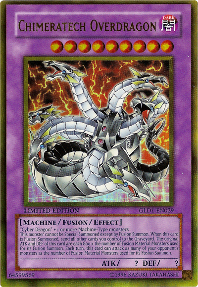 Chimeratech Overdragon [GLD1-EN029] Gold Rare | Good Games Adelaide SA
