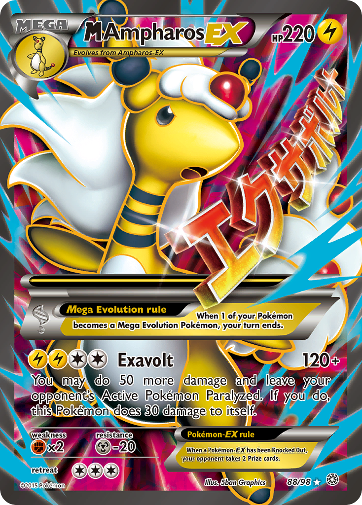 M Ampharos EX (88/98) [XY: Ancient Origins] | Good Games Adelaide SA