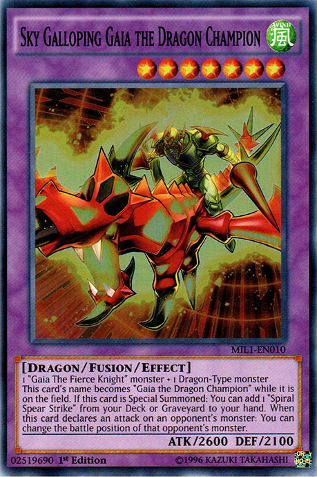 Sky Galloping Gaia the Dragon Champion [MIL1-EN010] Super Rare | Good Games Adelaide SA
