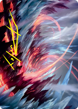 Frostboil Snarl Art Card (Gold-Stamped Signature) [Strixhaven: School of Mages Art Series] | Good Games Adelaide SA