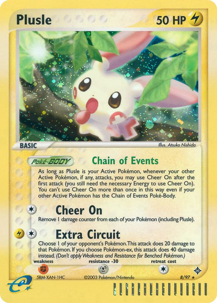 Plusle 8/97 (Dragon)  - Reverse Holofoil | Good Games Adelaide SA