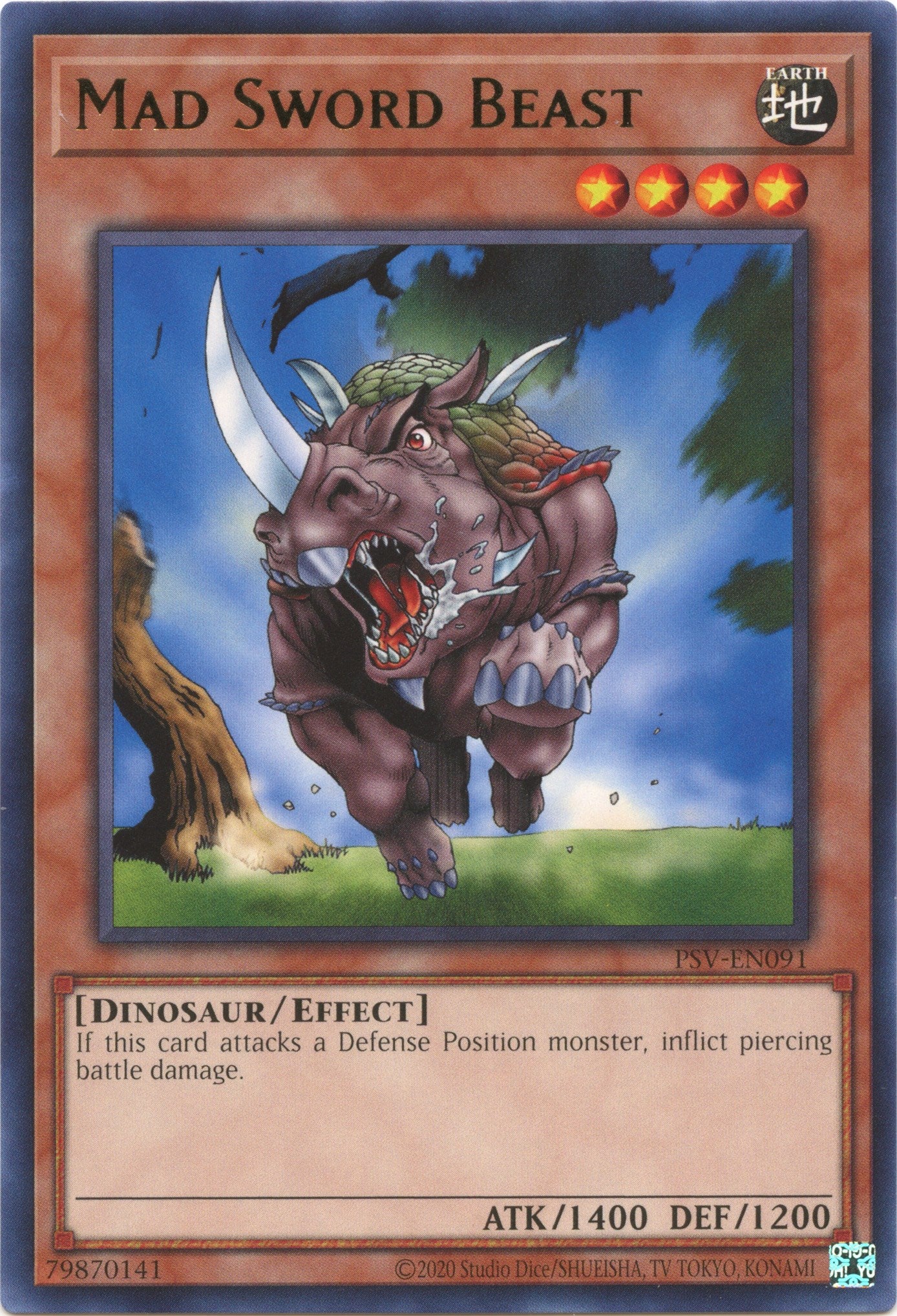Mad Sword Beast (25th Anniversary) [PSV-EN091] Rare | Good Games Adelaide SA