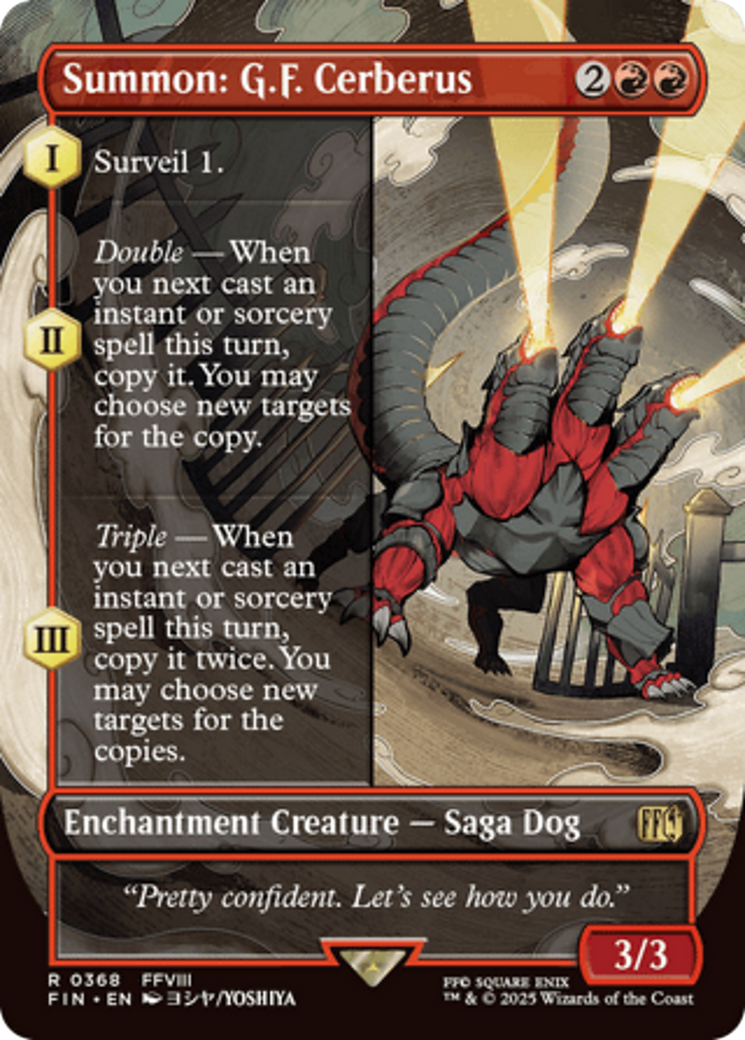 Summon: G.F. Cerberus (Borderless) [FINAL FANTASY] | Good Games Adelaide SA